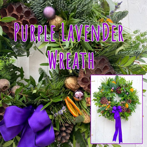 Purple Lavender Wreath