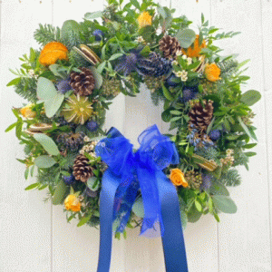 Blue Mary Wreath